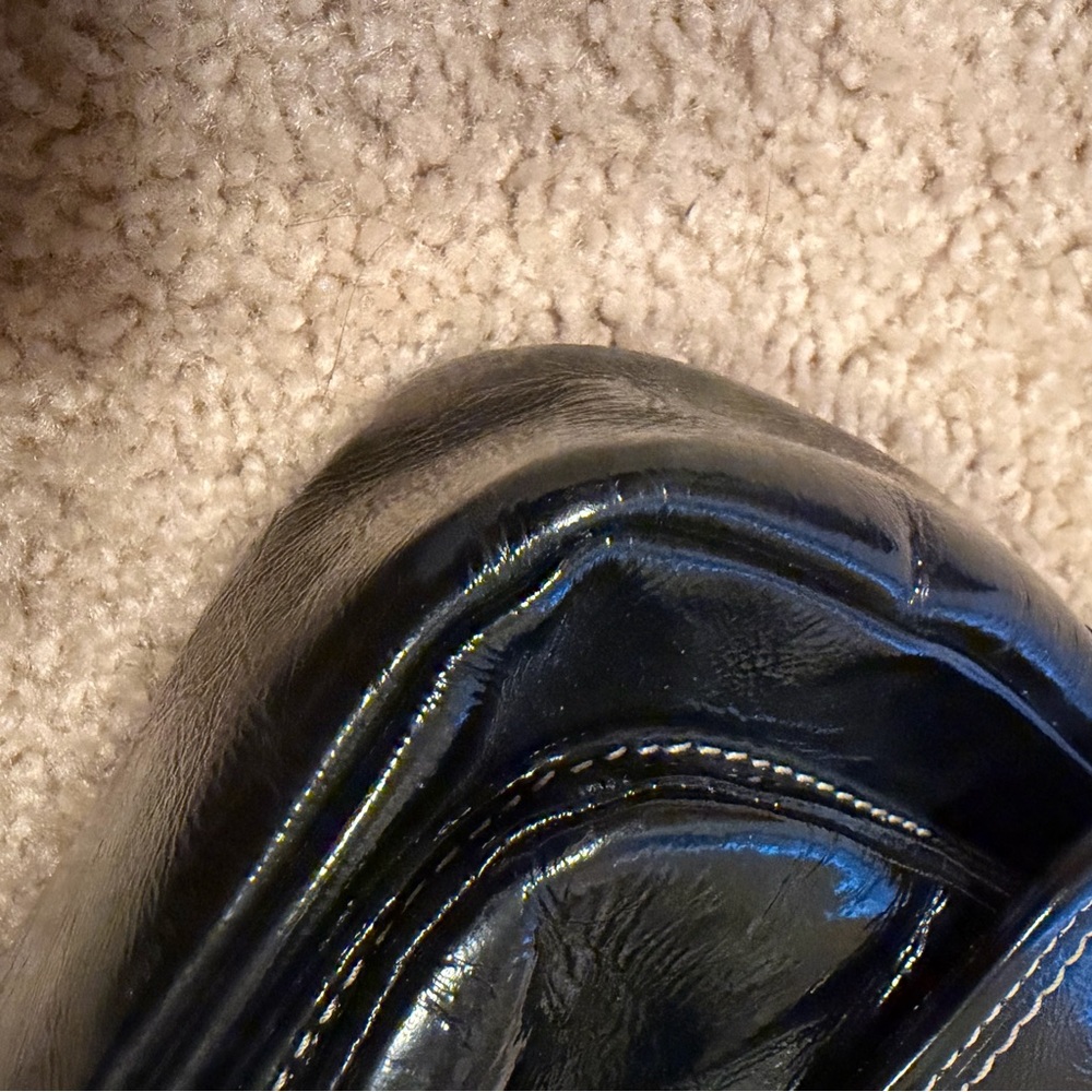 Coach Penny Turn Lock Black Patent Leather Mini Shoulder Bag - Picture 8 of 16